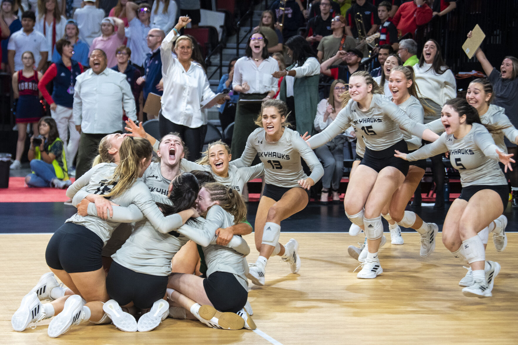 Class B state volleyball: Norris vs Omaha Skutt
